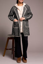 Long Sleeve Double Layer Coat with Pockets