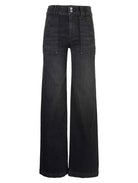 Jodi High Rise Straight Leg Denim with Pork Chop Front Pockets