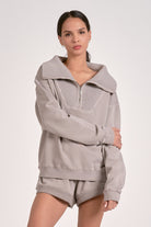 Pullover 1/4 Zip Collared Sweater