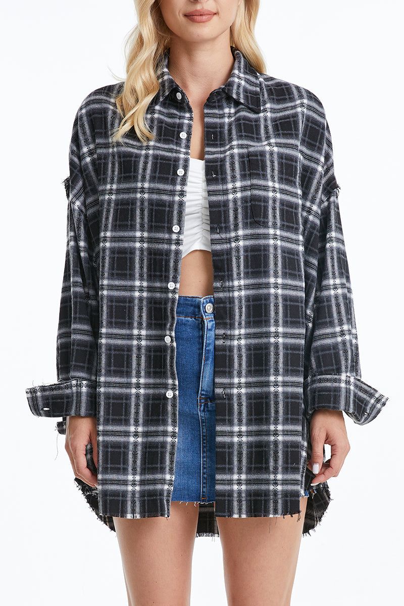 Long Sleeve Plaid Shirt