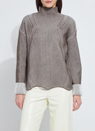 Hyacinth Cozy Rib Scallop Edge Pullover