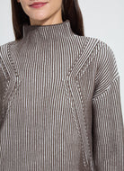 Hyacinth Cozy Rib Scallop Edge Pullover
