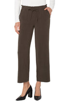 Pull On Tie Waist Wide Leg Bottom