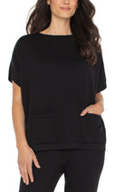 Boat Neck 1/2 Sleeve Dolman Sweater