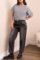 Audrey Girlfriend Barrel Denim