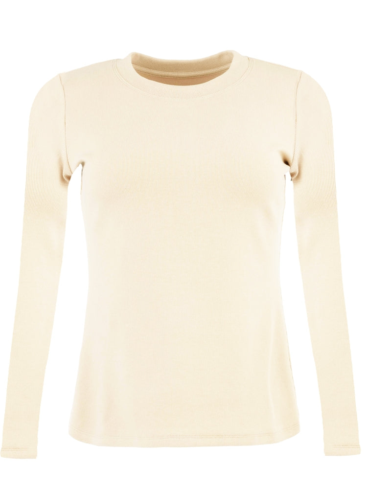 Noelie Scoop Neck Long Sleeve Knit Top-