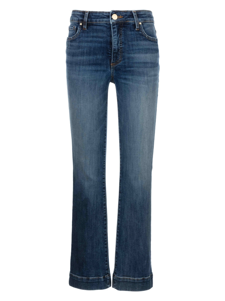 Kelsey High Rise Ankle Flare with Wide Hem Denim