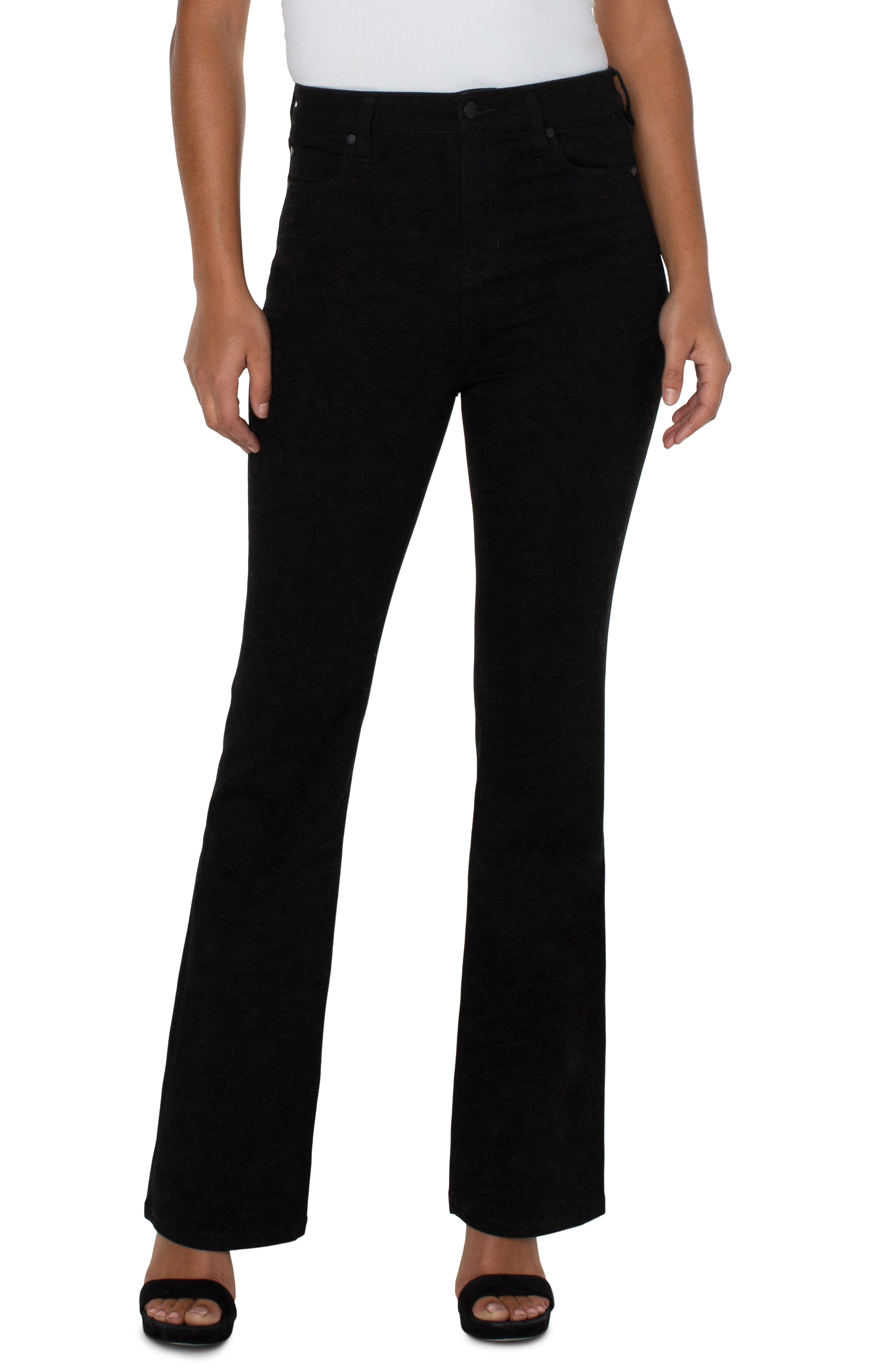 Lucy High Rise Boot Cut 32 inch inseam- black