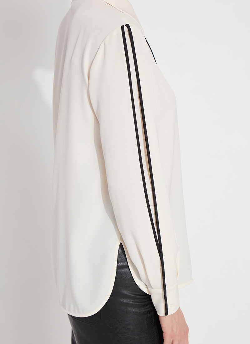 Lysse Luna Blouse with Pleated Sleeves