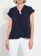 Stretch and Go Top- navy