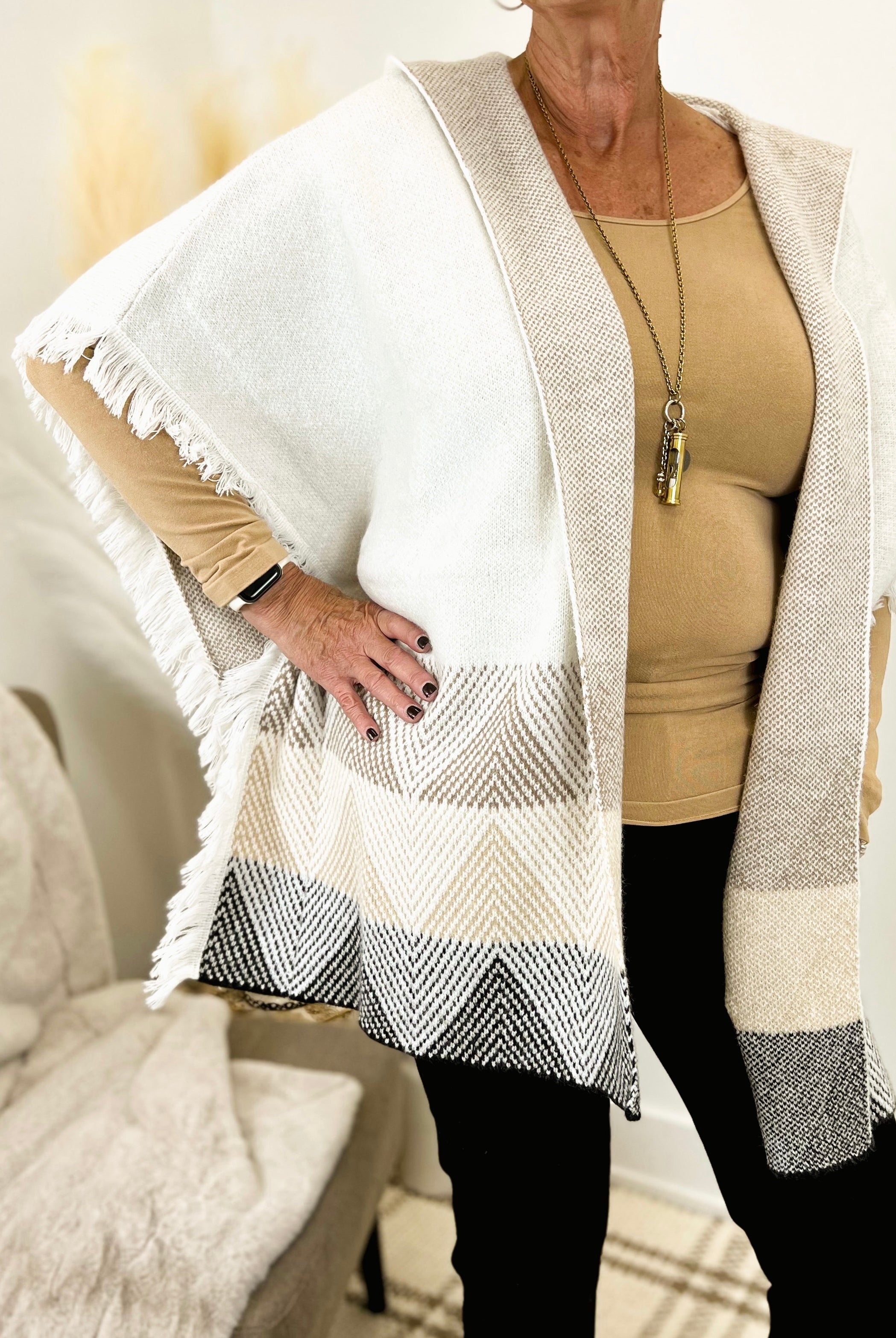 Mainstream Boutique Stillwater Hooded Poncho
