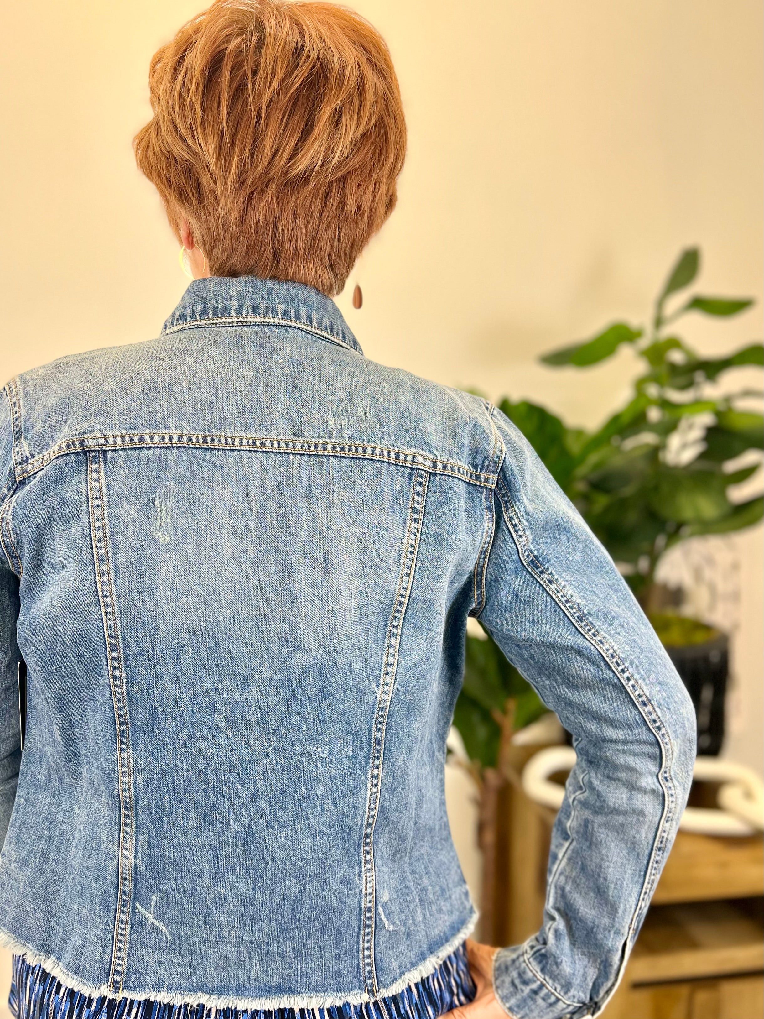 Mainstream Boutique Stillwater Crop Denim Jacket