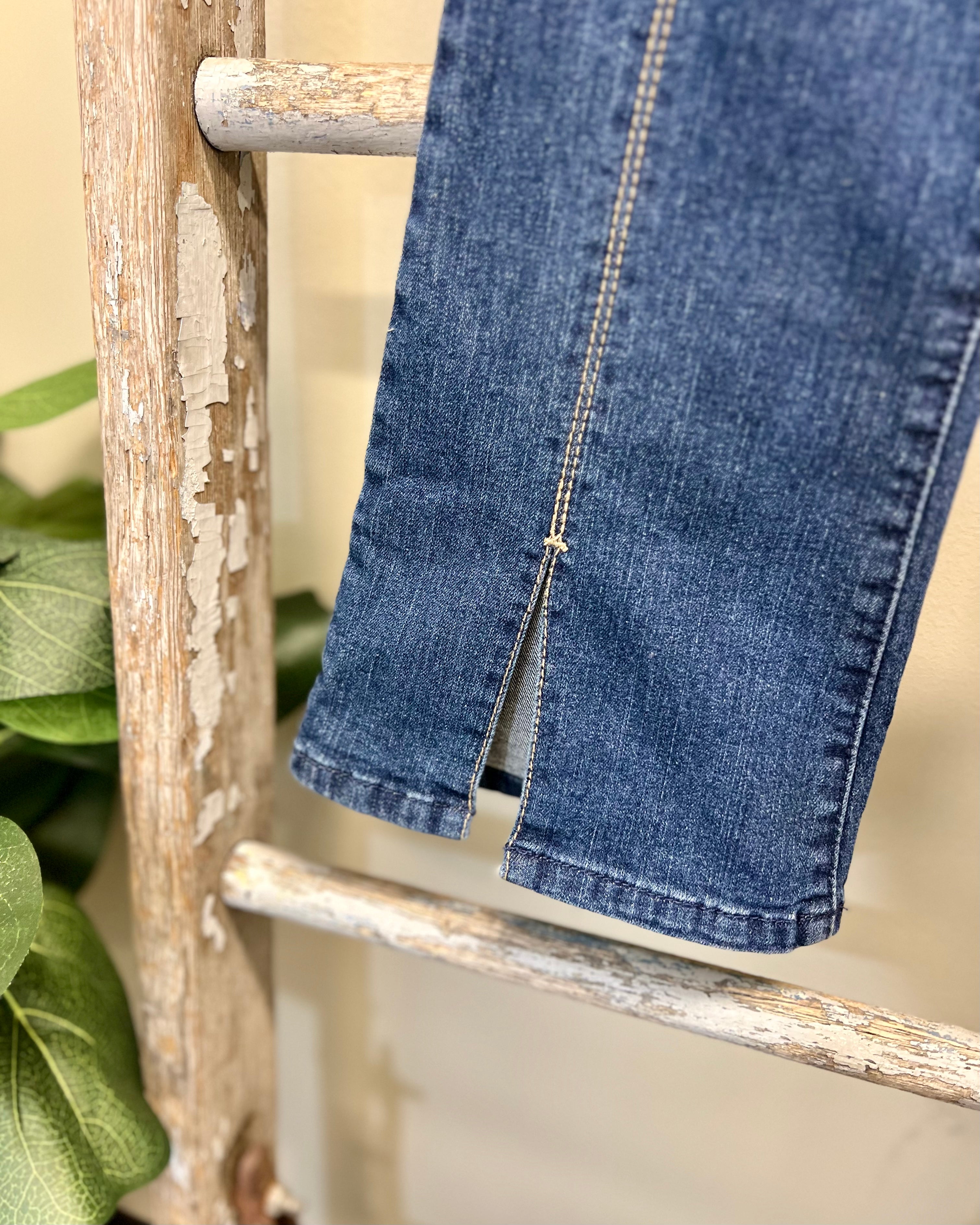 Mainstream Boutique Stillwater High Rise Bitty Boot with Split Hem