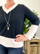 Mainstream Boutique Stillwater, Color Block Sweater