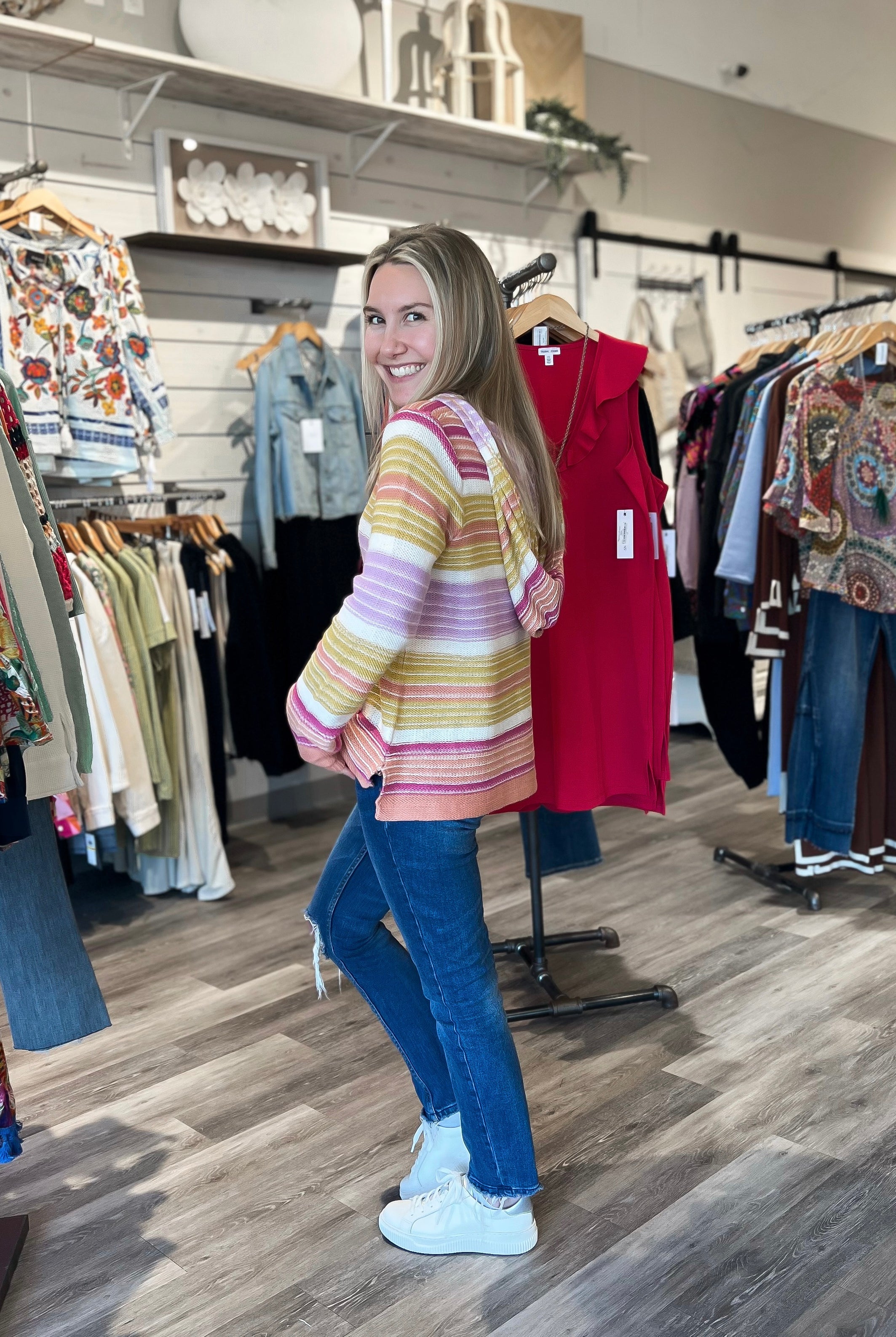 Mainstream Boutique Stillwater Women’s Spring Hooded Sweater