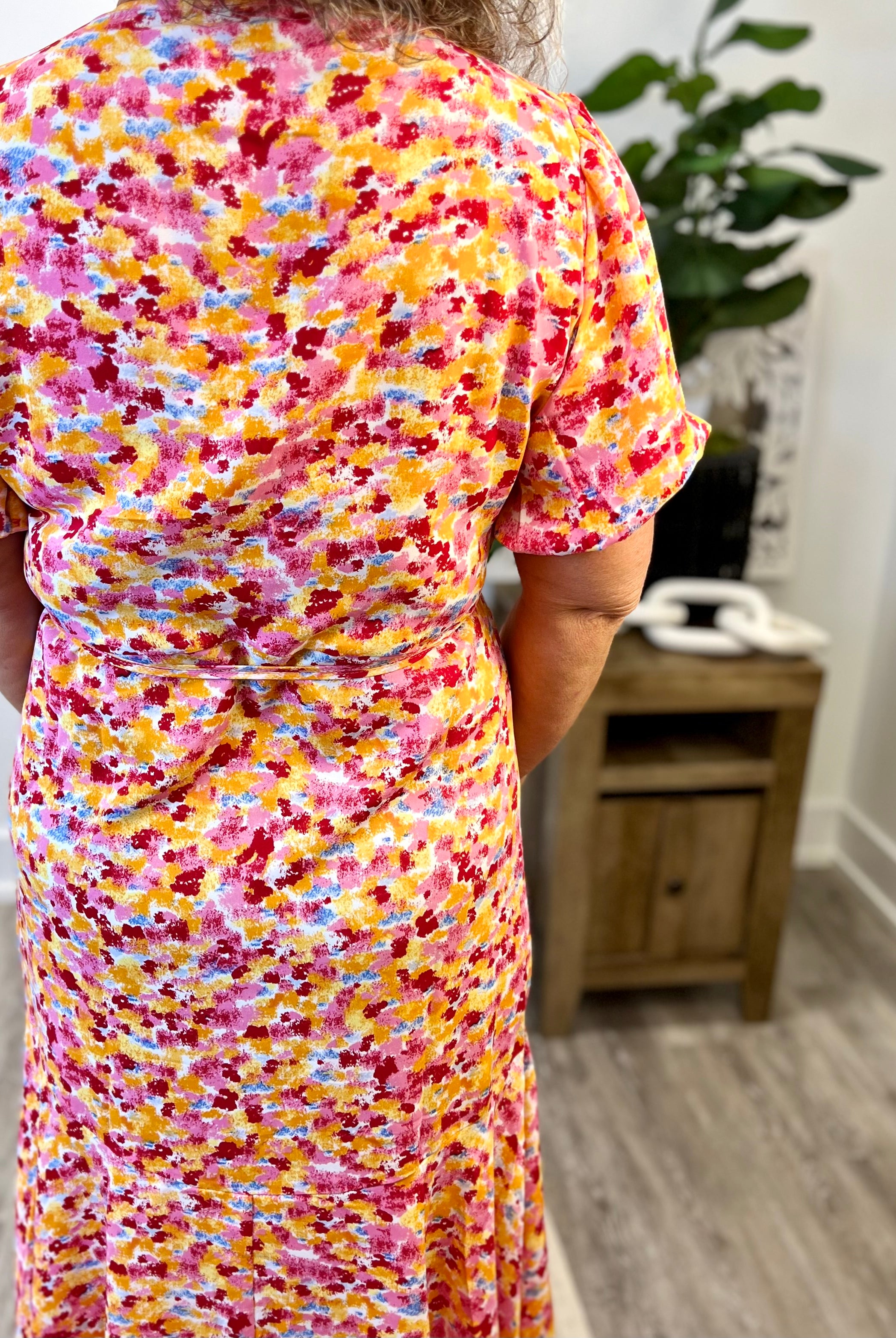 Mainstream Boutique Stillwater Floral Wrap Maxi Dress