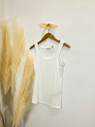 Mainstream Boutique Stillwater Layering Tank with Satin Trim