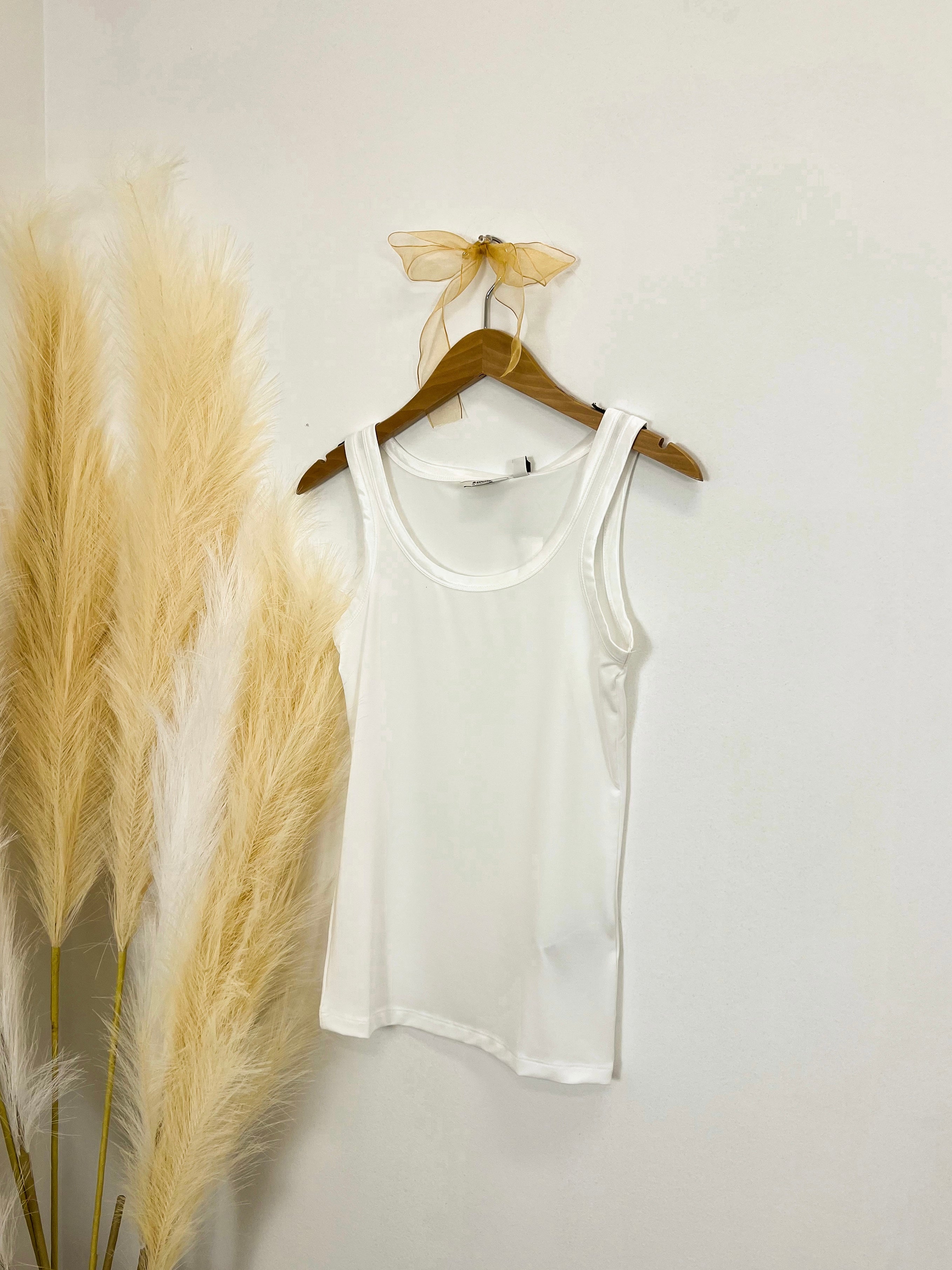 Mainstream Boutique Stillwater Layering Tank with Satin Trim