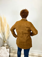 Mainstream Boutique Stillwater Suede Drawstring Jacket