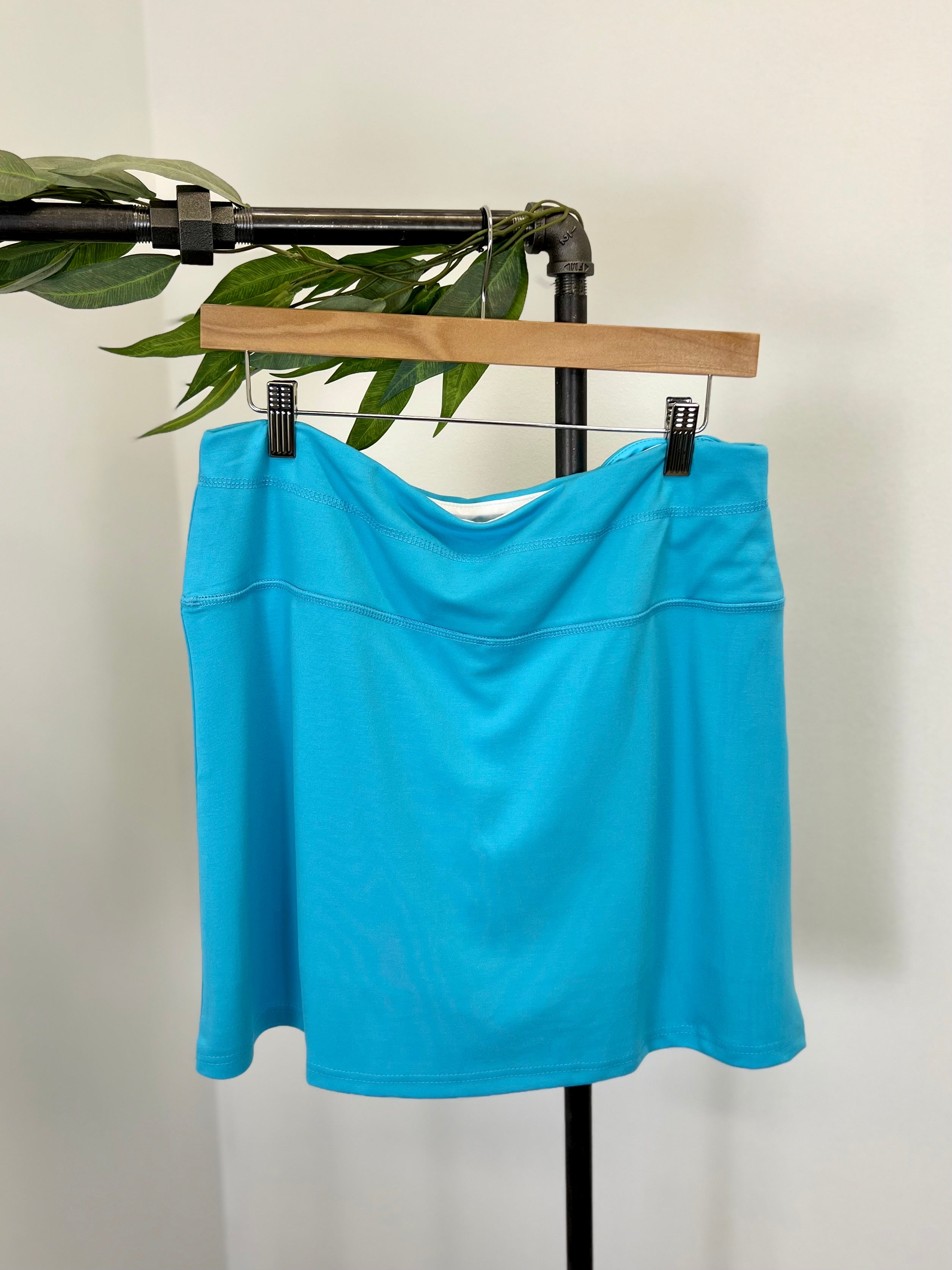 Mainstream Boutique Stillwater Knit Skort With Slit Pocket