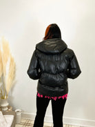 Mainstream Boutique Stillwater Vegan Leather Puffer Jacket