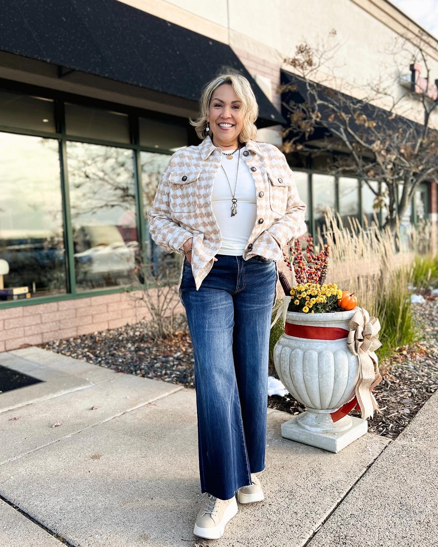 Mainstream Boutique Stillwater Women’s Wide Leg Denim with Raw Hem