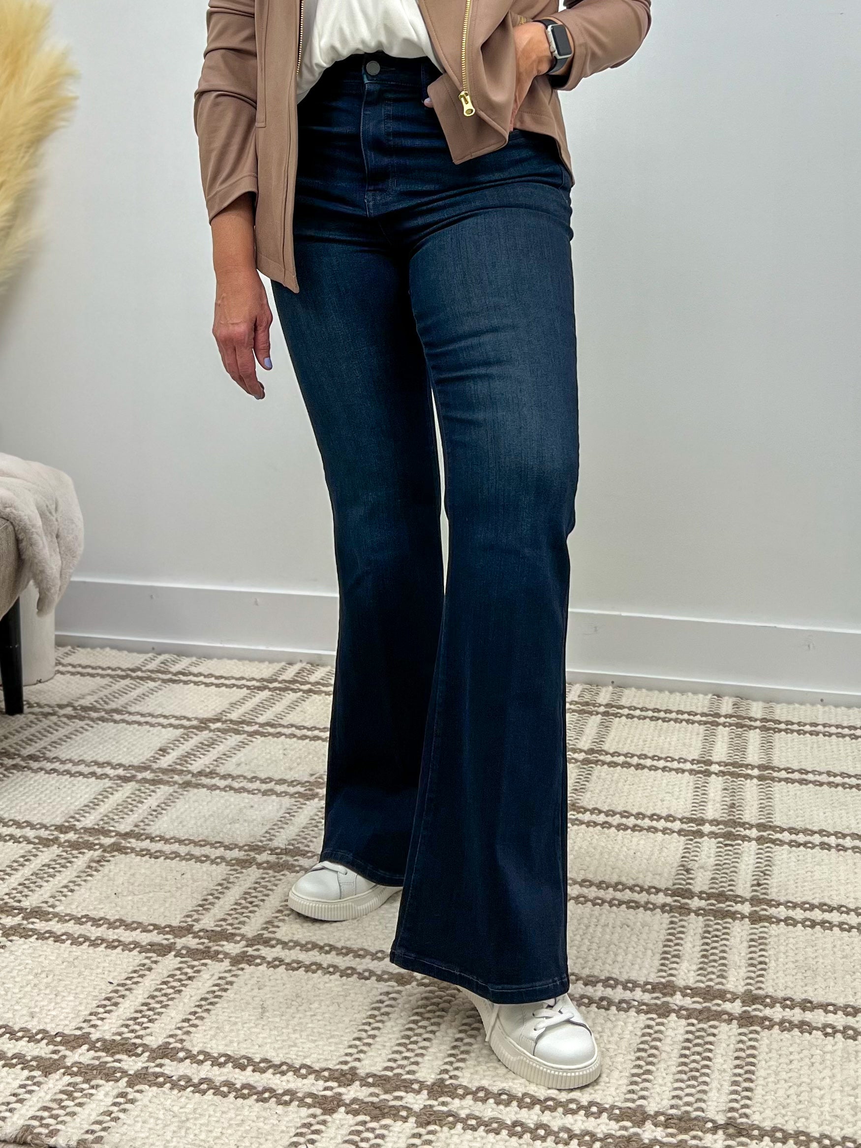 Mainstream Boutique Stillwater Super Dark Bootcut Denim