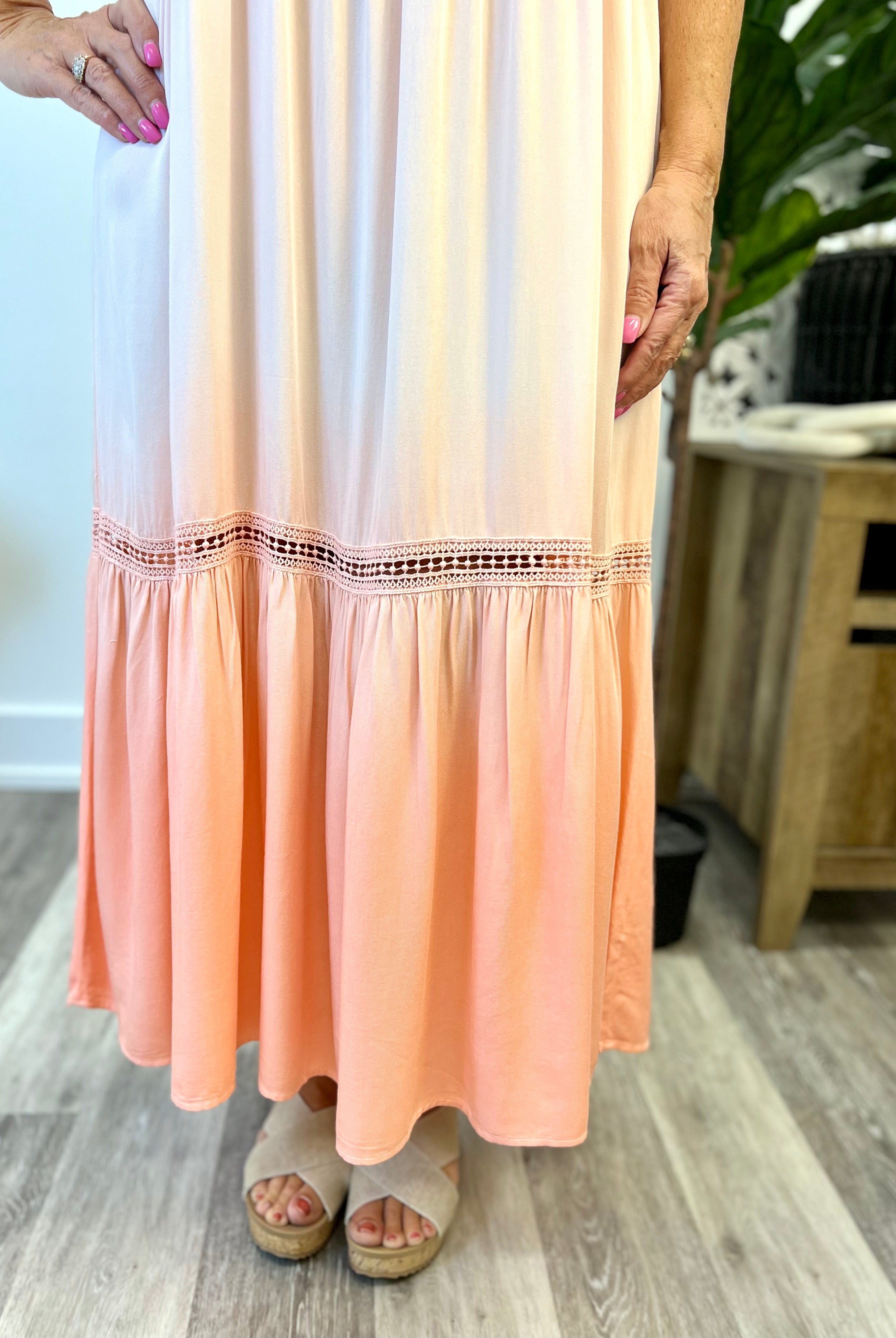 Mainstream Boutique Stillwater Dip Dyed Cami Dress