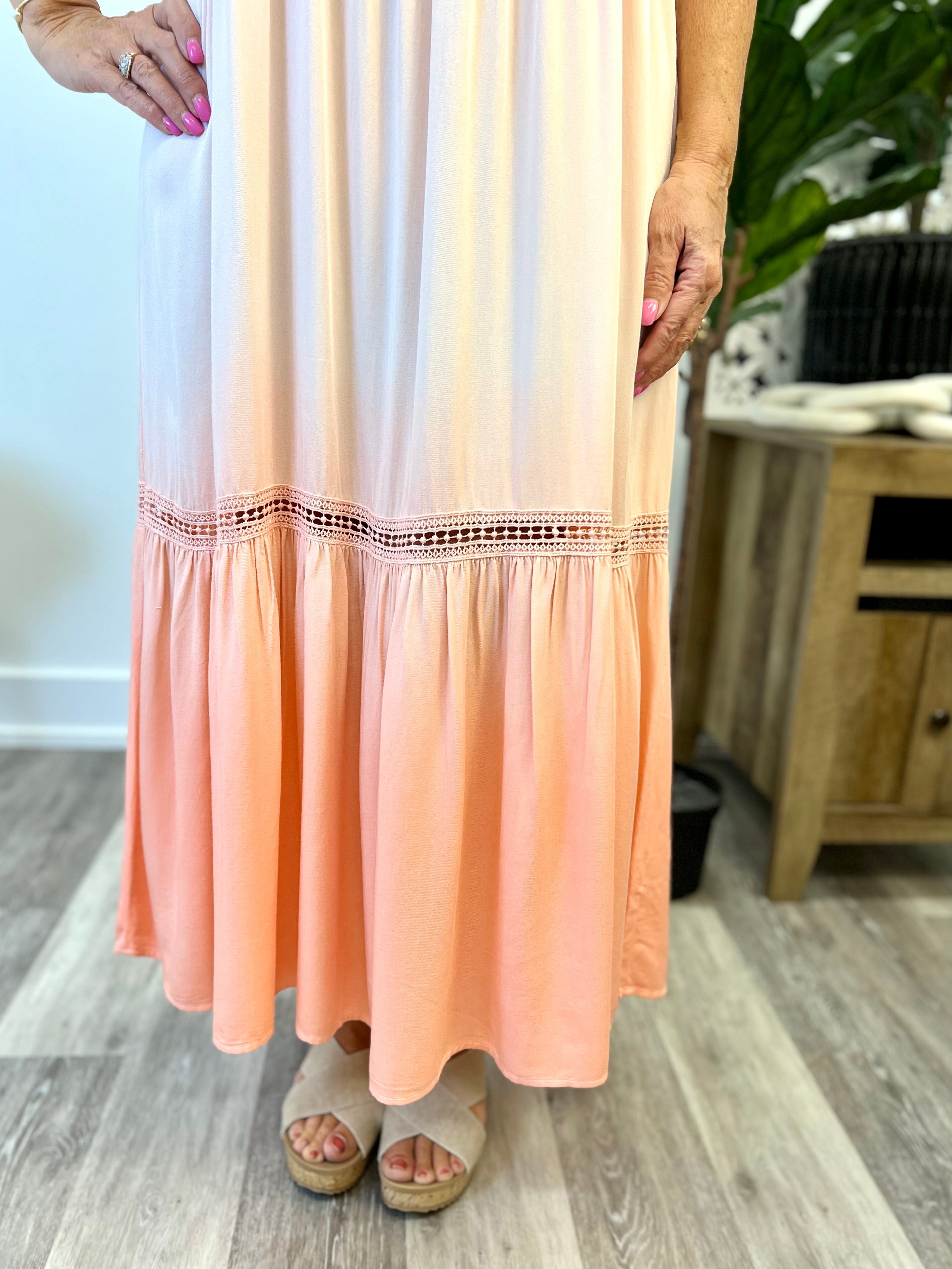 Mainstream Boutique Stillwater Dip Dyed Cami Dress