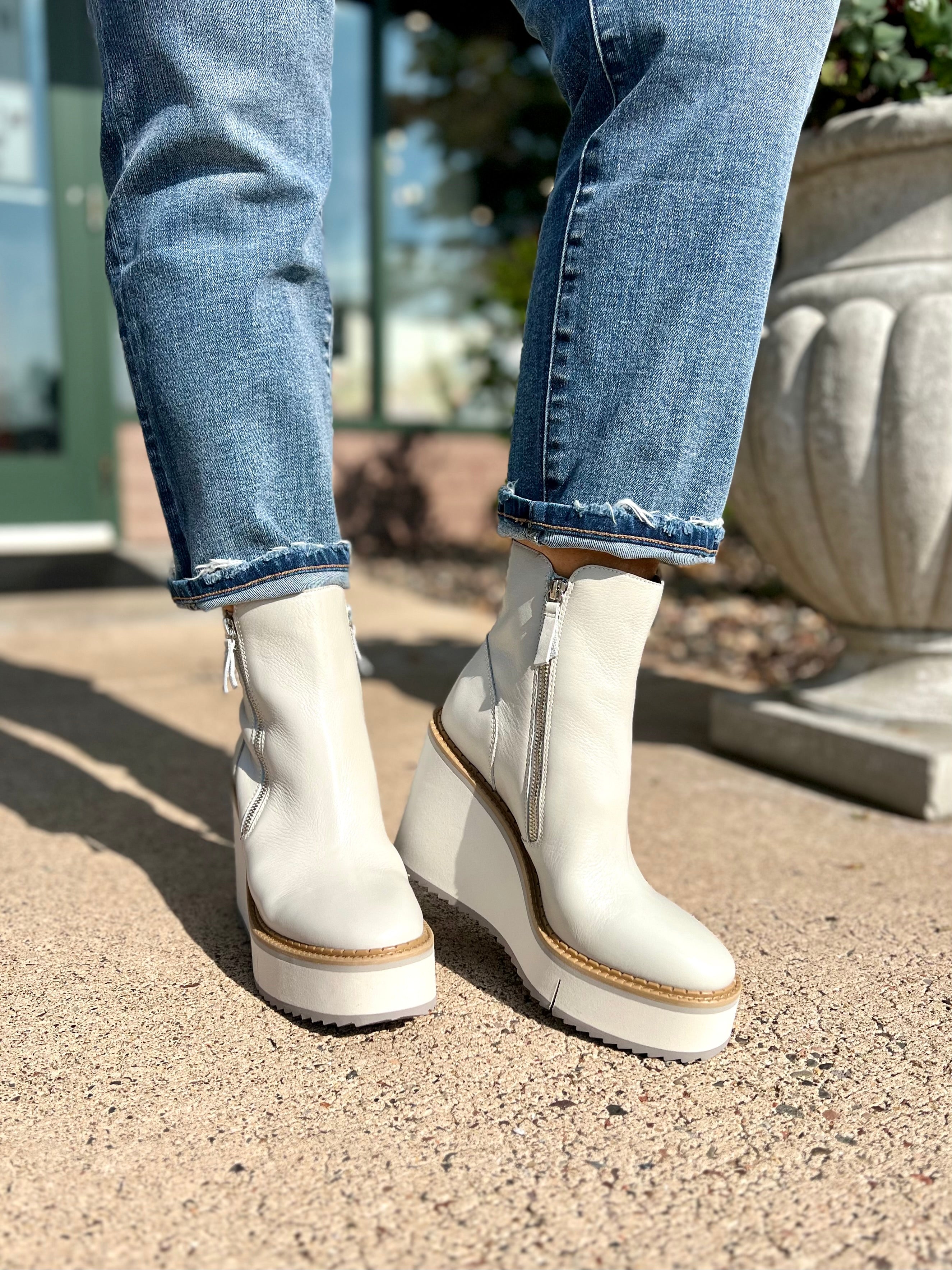 Leather Wedge Ankle Boot – Mainstream Boutique Stillwater