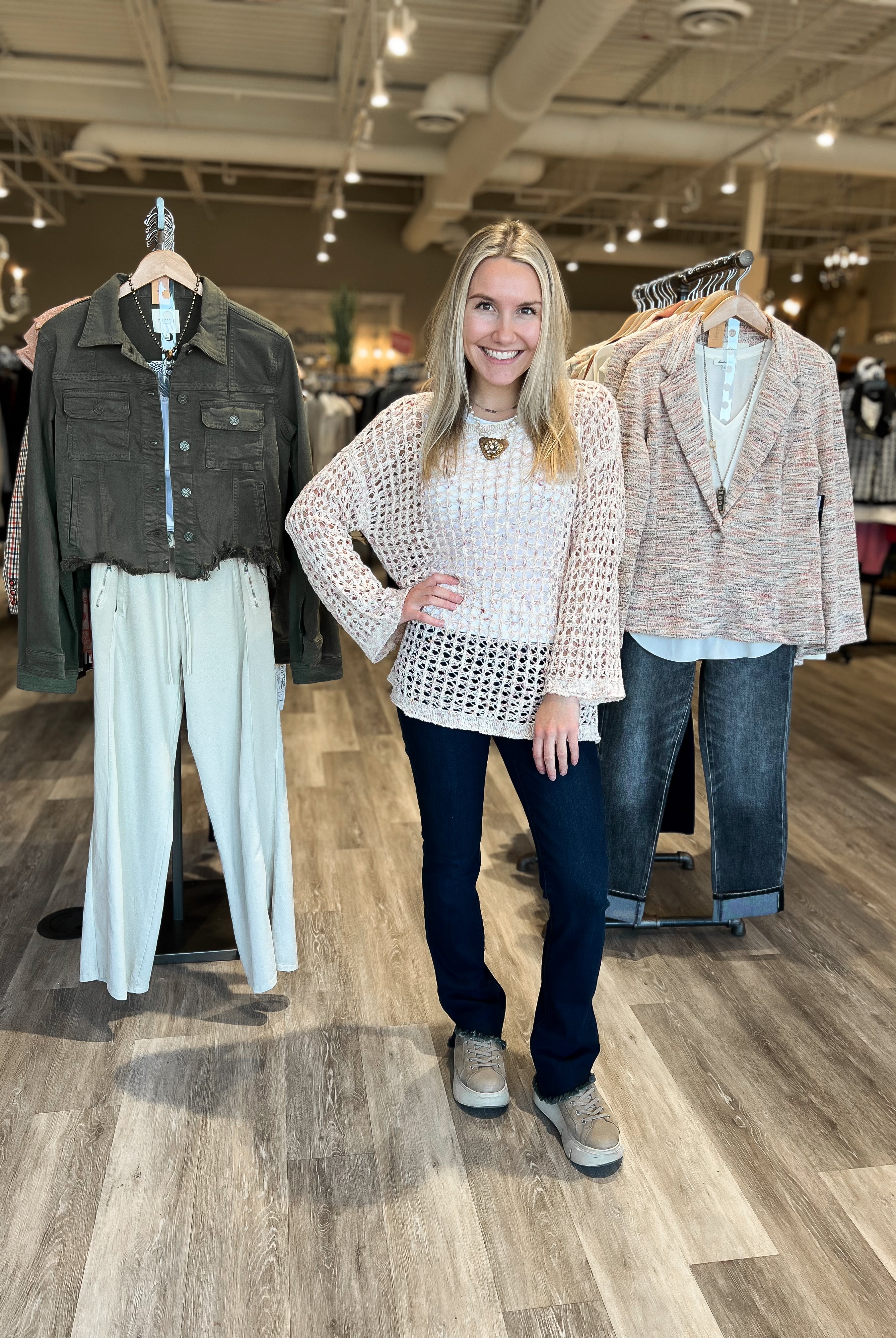 Mainstream Boutique Stillwater Women’s Cotton Blend Sweater