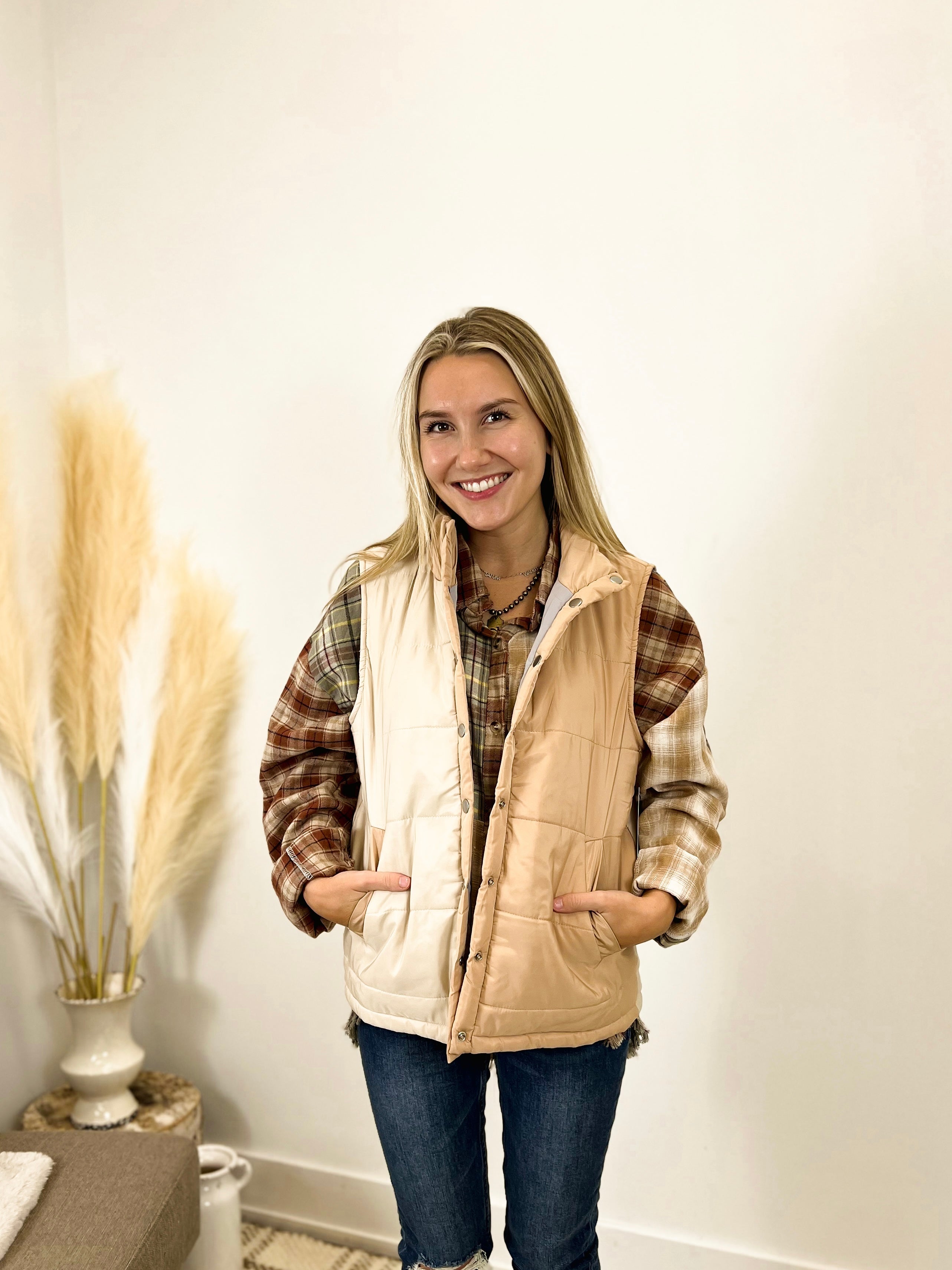 Mainstream Boutique Stillwater Reversible Puffer Vest