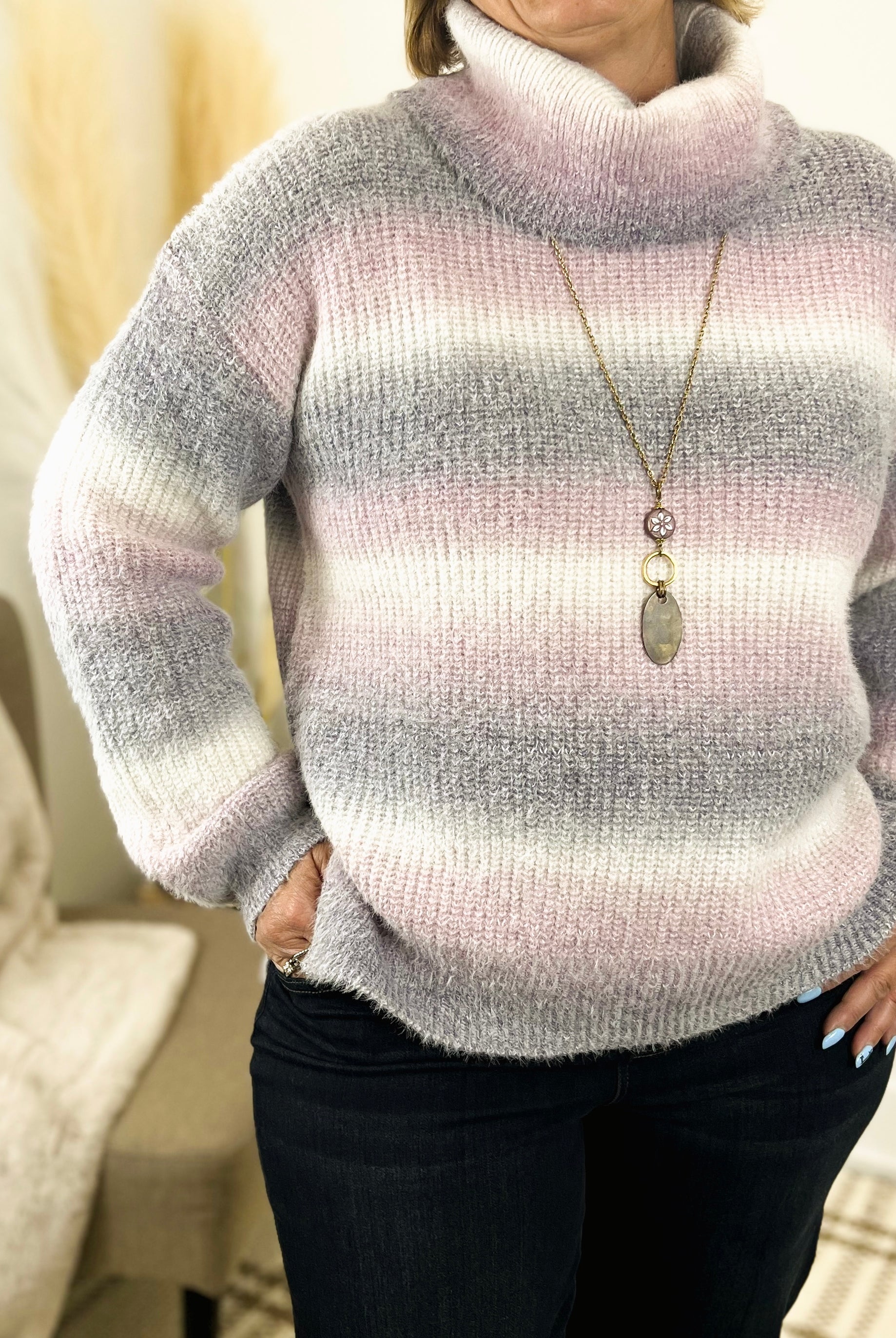 Mainstream Boutique Stillwater Cozy Ombre Sweater