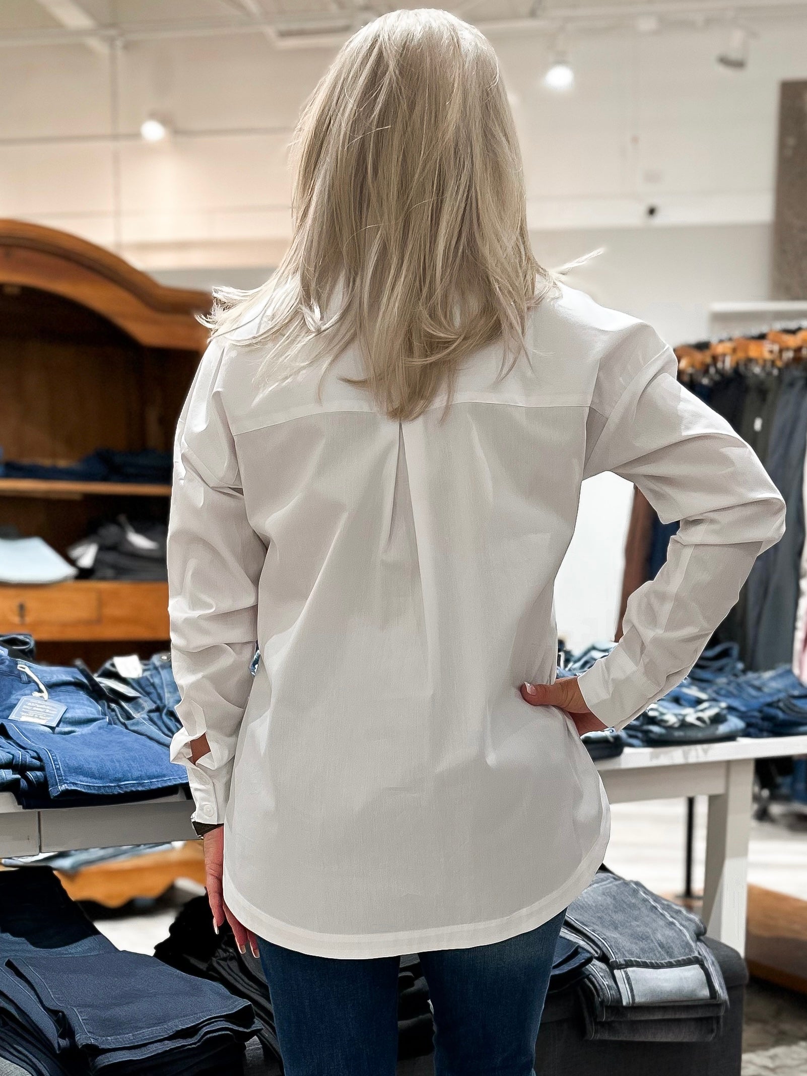 Mainstream Boutique Stillwater Loose Poplin Shirt