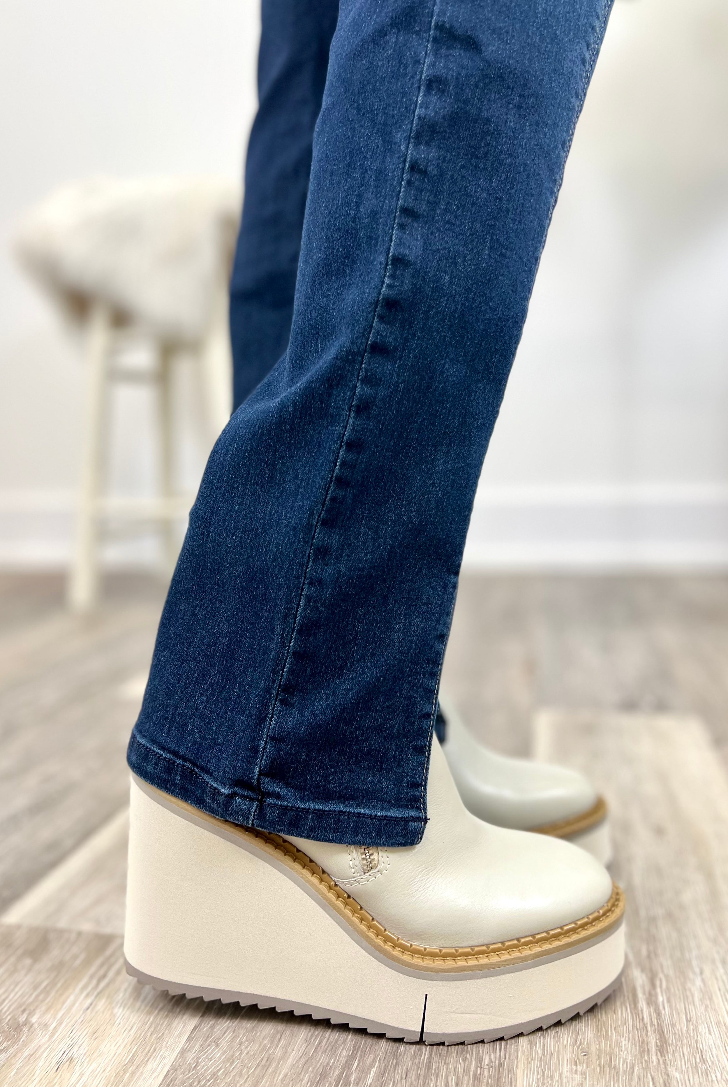 Mainstream Boutique Stillwater Women’s Straight Leg Denim with Front Slit