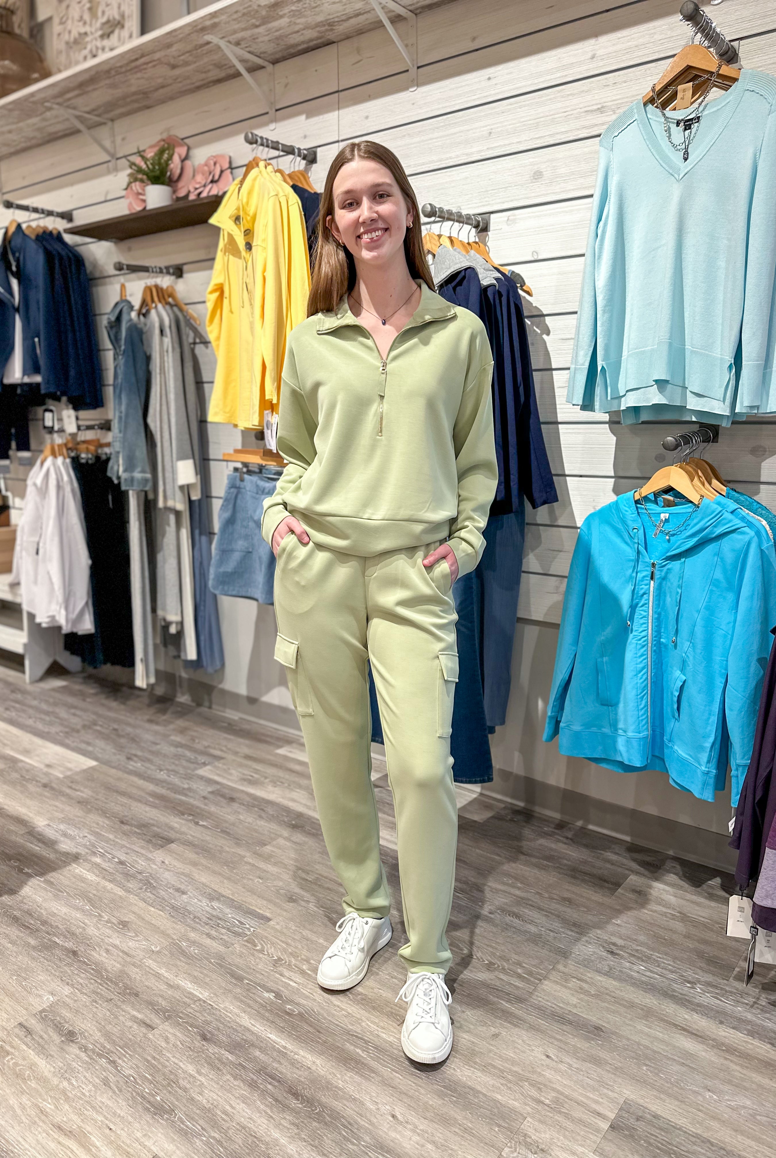 Mainstream Boutique Stillwater Women’s Zip Up Modal Sweatshirt