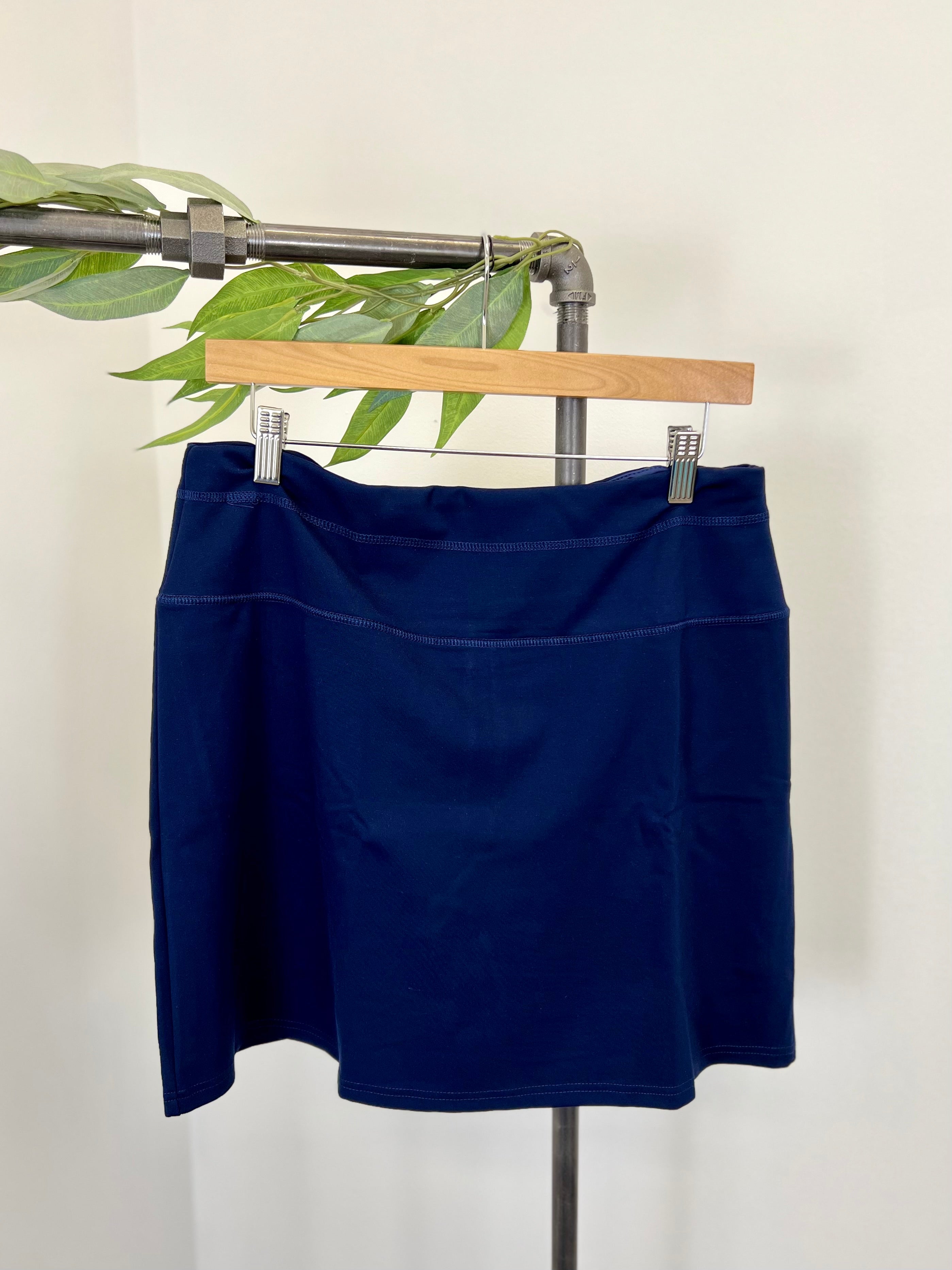 Mainstream Boutique Stillwater Knit Skort With Slit Pocket