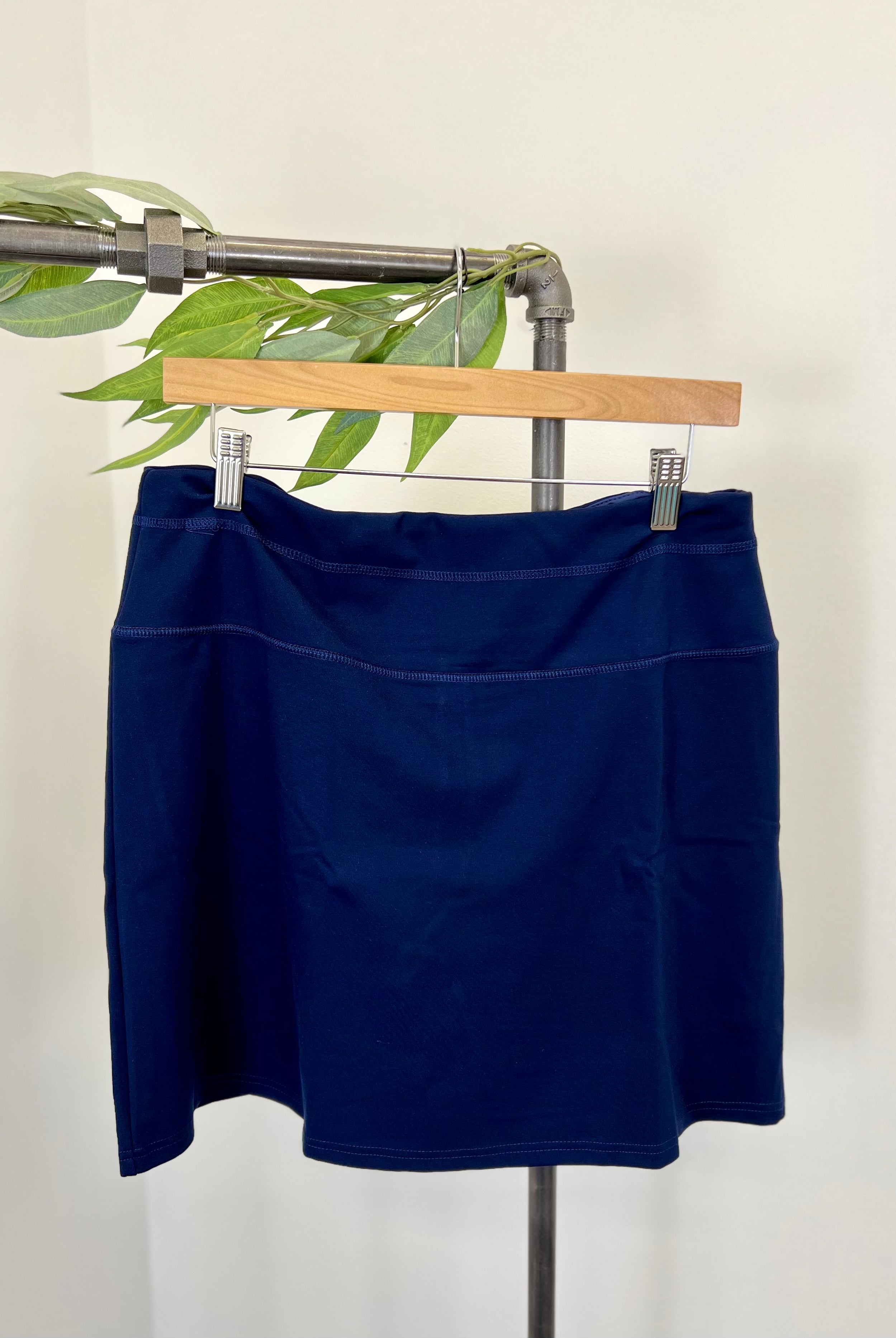 Mainstream Boutique Stillwater Knit Skort With Slit Pocket
