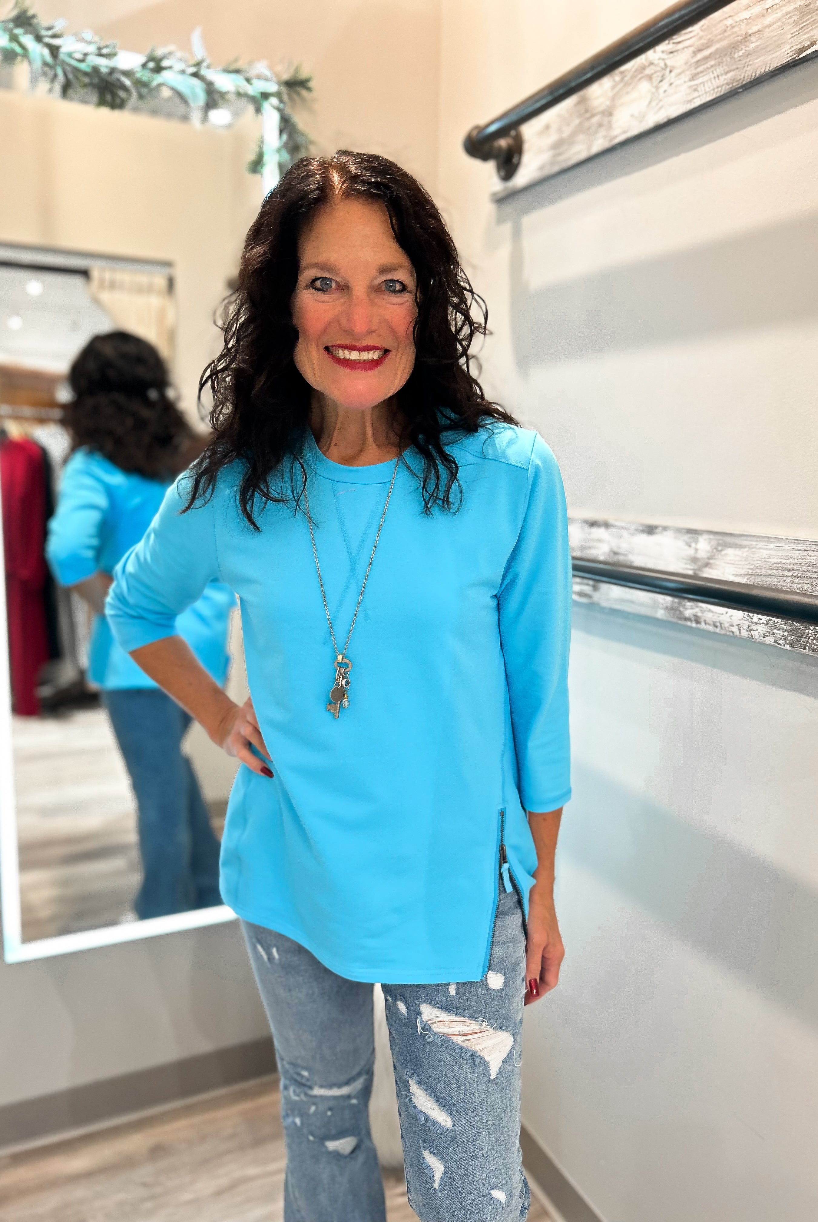 Mainstream Boutique Stillwater On the Go Pullover Top